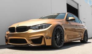 BMW M3 Sedan in Gold by EAS 2016 года
